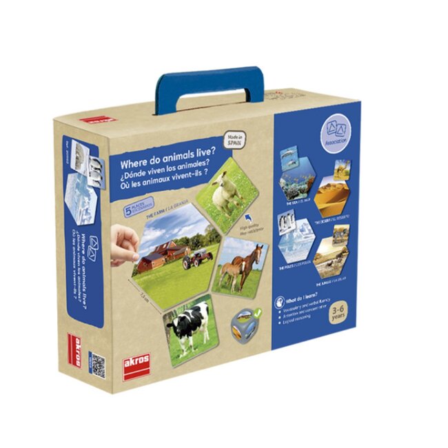 Akros - Ontdekspel Leefgebieden van Dieren | 4+
