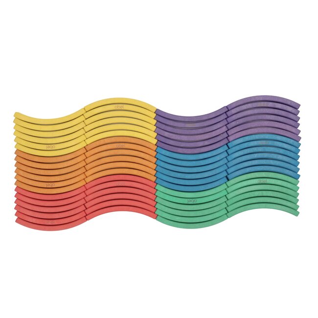 Abel Blocks - Mini Rewood Color (72-delig)
