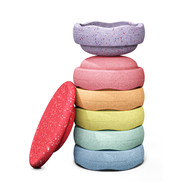 Stapelstein - Winter Special Rainbow Set Pastel
