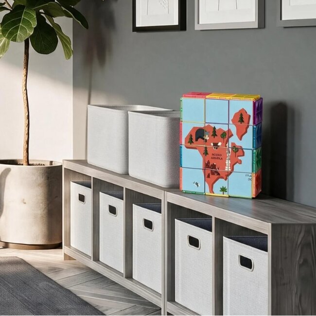 Coblo - Magnetische Toppers - Wereldkaart (60-delig)