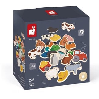 Janod Magneetset de Boerderij (24-delig)