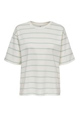 Only T-Shirt LINKA streep Only Harbor Gray
