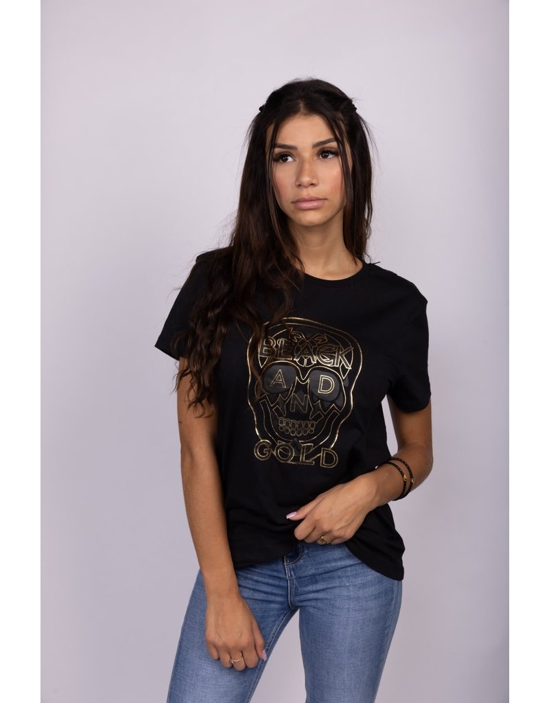Black and Gold T-Shirt TAGO Black and Gold BLACK