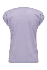 Only T shirt lurex SILVERY Only PURPLE ROSE (NOOS)