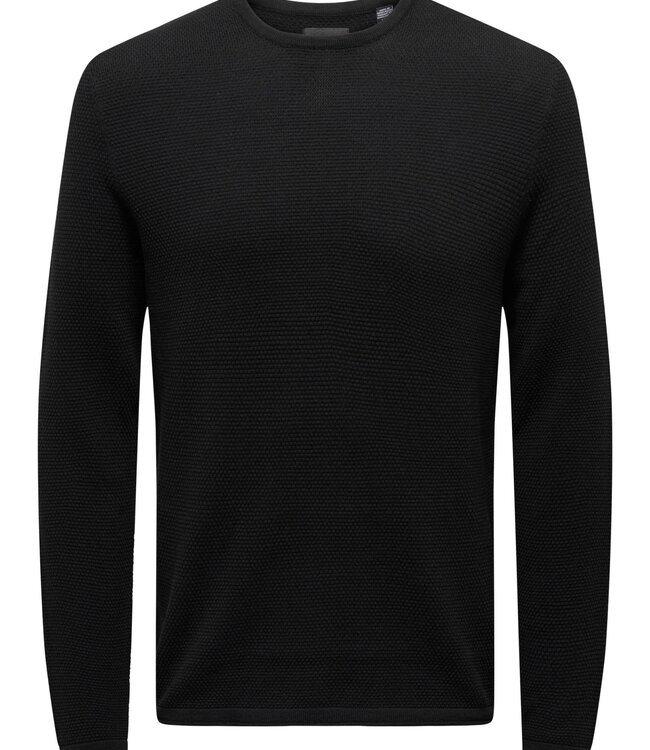 ONLY & SONS Pull PANTER KNIT Only & Sons (NOOS) BLACK