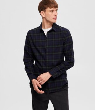 SELECTED HOMME Hemd SLIMOWEN Selected Hommes (NOOS) DARK NAVY CHECKS