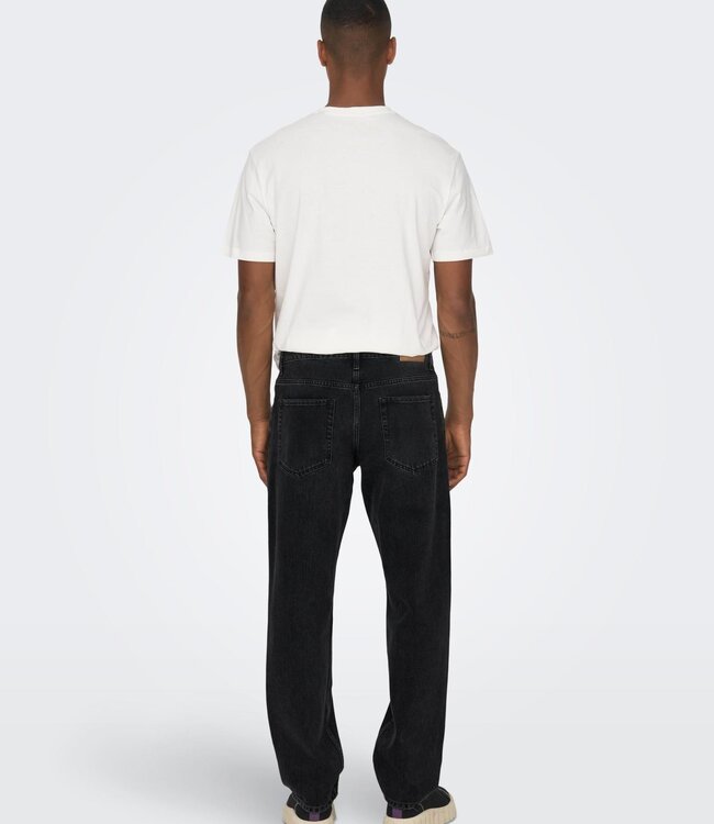 ONLY & SONS Broek SEDGE LOOSE 6985 Only & Sons (NOOS) BLACK  DENIM