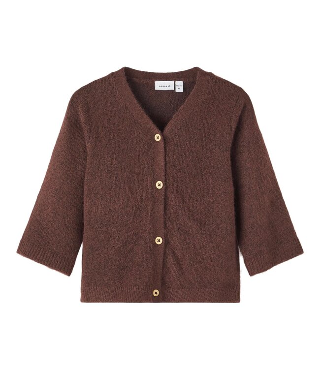NAME-IT Gilet KASUSSI Name-It Girls RUM RAISIN