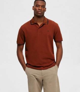SELECTED HOMME Polo DANTE SPORT Selected Homme  (NOOS) BURNT HENNA