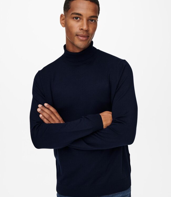 ONLY & SONS Pull SWYLER ROLL NECK  Only & Sons (NOOS) DARK NAVY