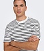 ONLY & SONS T-Shirt HENRY STRIPE Only & Sons  (NOOS) BRIGHT WHITE