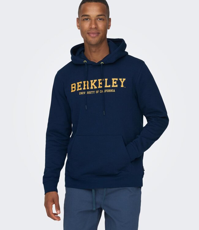 ONLY & SONS Hoodie BERKELEY Only & Sons PAGEANT BLUE