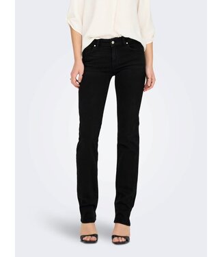 ONLY Broek Jeans ALICIA STRAIGHT Only (NOOS) WASHED BLACK