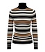 ONLY T-Shirt KAROL ROLLNECK Only (NOOS) BLACK STRIPE WHITECAP