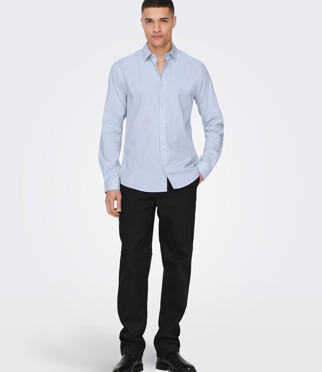 ONLY & SONS Hemd ANDY SLIM Only & Sons (NOOS) CASHMERE BLUE