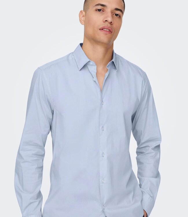 ONLY & SONS Hemd ANDY SLIM Only & Sons (NOOS) CASHMERE BLUE
