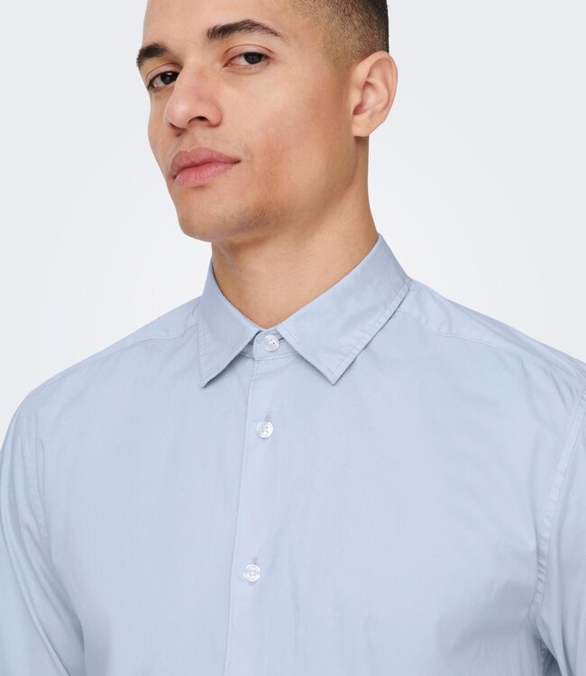 ONLY & SONS Hemd ANDY SLIM Only & Sons (NOOS) CASHMERE BLUE