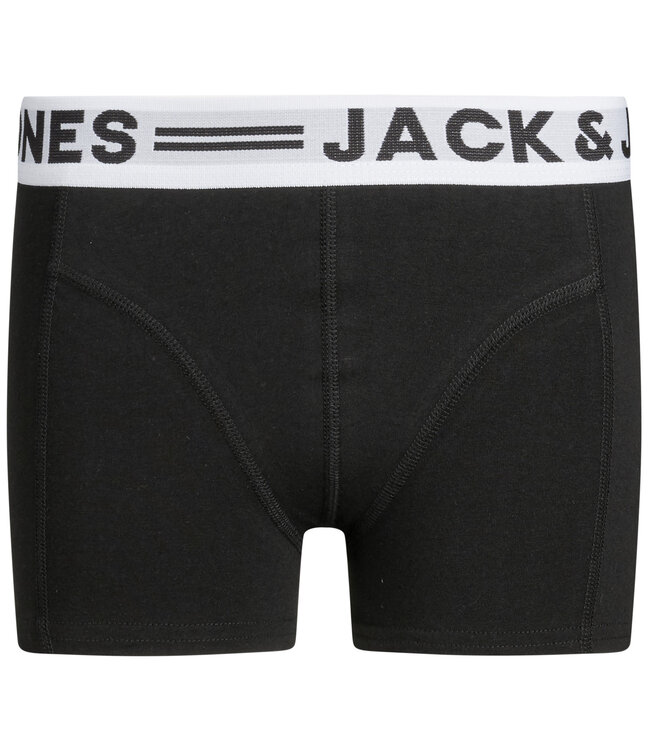 JACK & JONES KIDS Boxer SENSE 3 PACK Jack & Jones BLACK- GREY - MELANGE