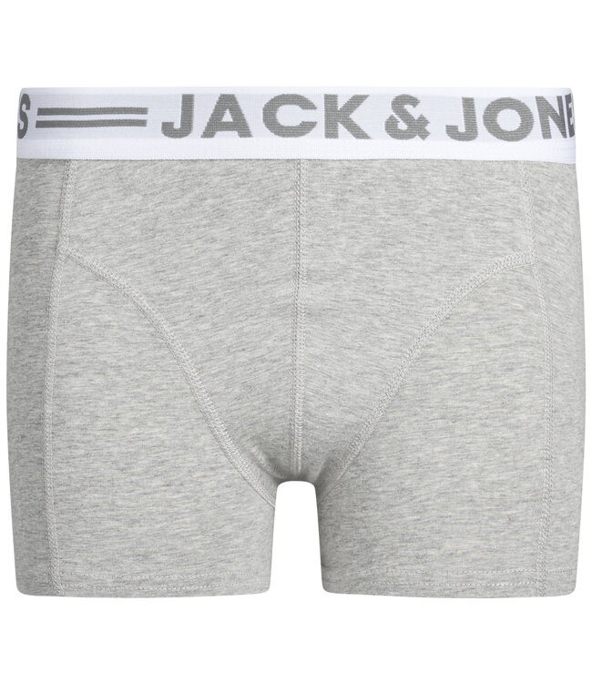 JACK & JONES KIDS Boxer SENSE 3 PACK Jack & Jones BLACK- GREY - MELANGE