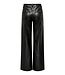 ONLY Broek MADISON WIDE LEATHER Only Dames BLACK
