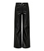 ONLY Broek MADISON WIDE LEATHER Only Dames BLACK