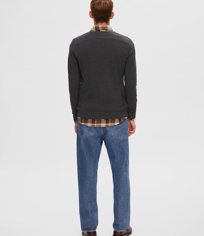 SELECTED HOMME Pull BERG V- NECK Selected Homme (NOOS) ANTRACIT