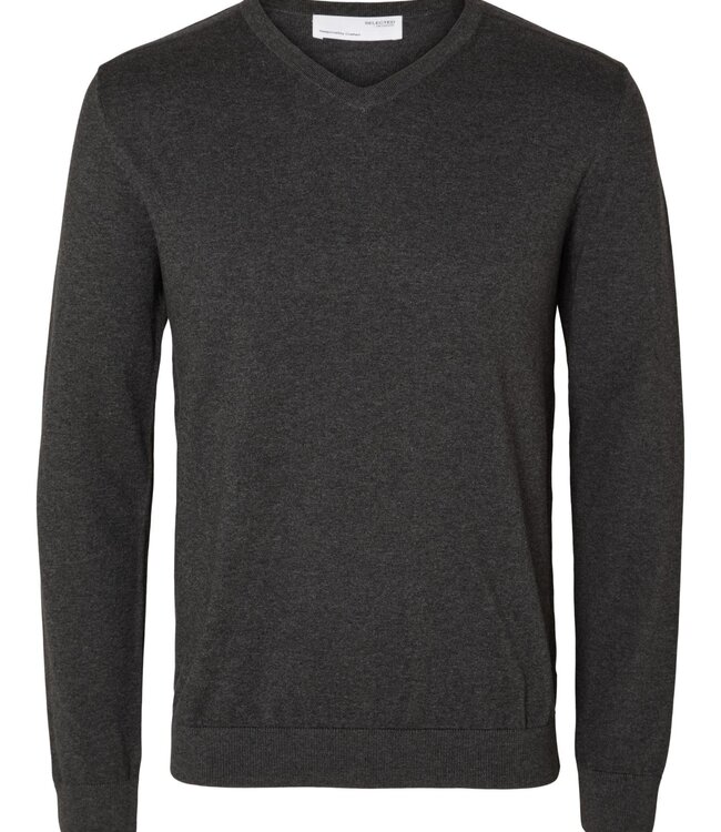 SELECTED HOMME Pull BERG V- NECK Selected Homme (NOOS) ANTRACIT