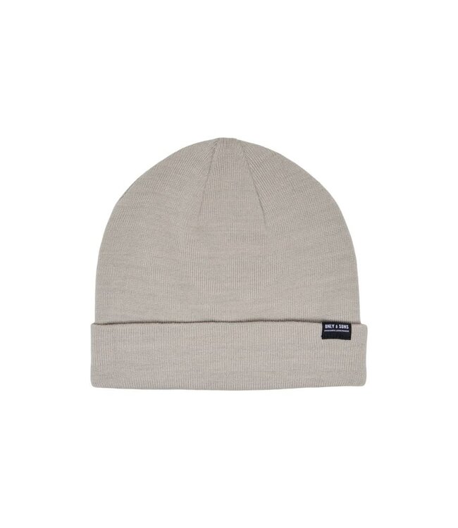 ONLY & SONS Muts SEVAN BEANIE Only & Sons (NOOS) SILVER LINING