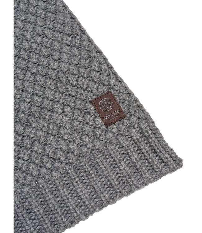 ONLY & SONS Sjaal CENZ STRUCTURE  Only & Sons GREY MELANGE