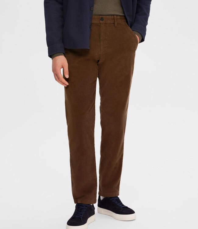 SELECTED HOMME Broek STRAIGHT-MILES Selected Homme (NOOS) DARK EARTH