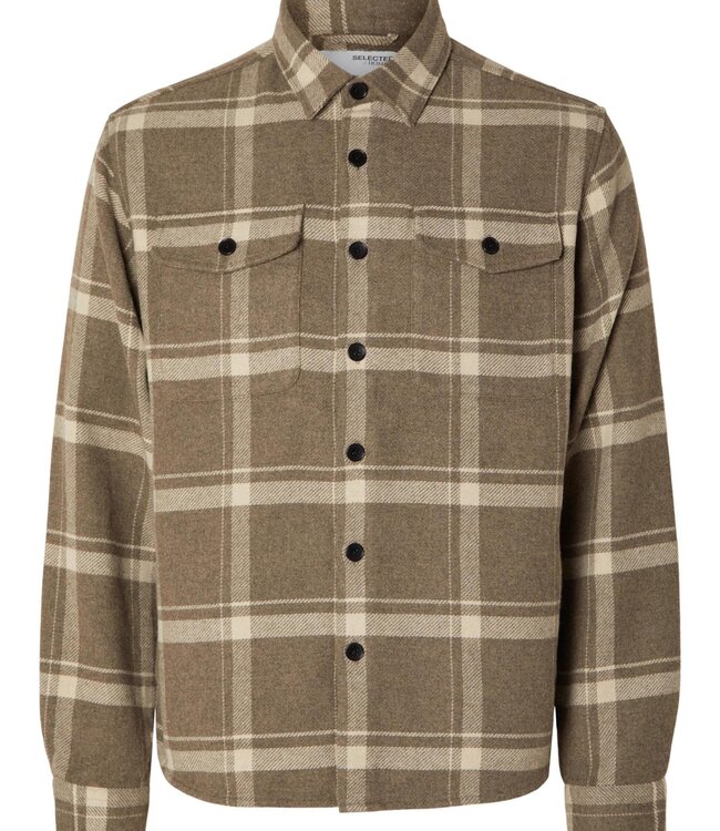 SELECTED HOMME Hemd LOOSEMASON Selected Homme  SAND CHECKS