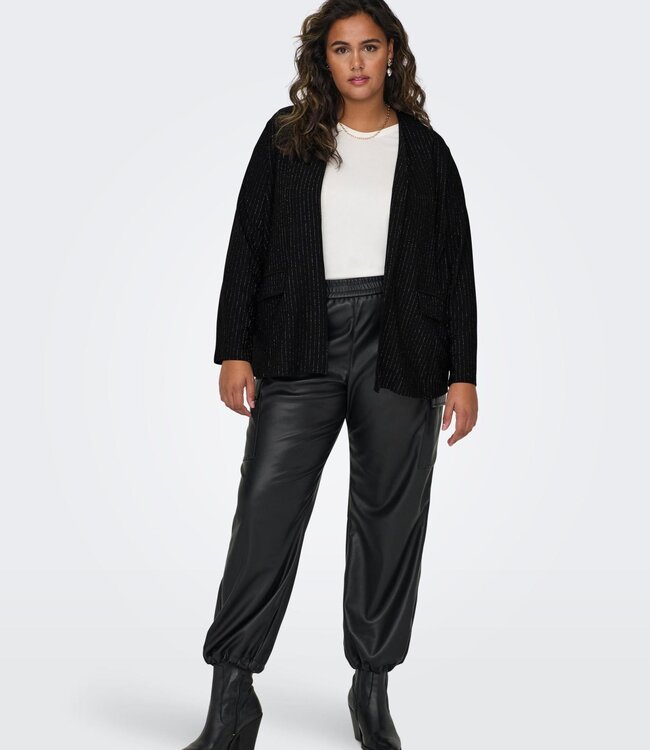 ONLY CARMAKOMA Blazer LISA Carmakoma BLACK SILVER GLITTER