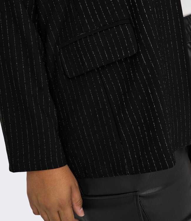 ONLY CARMAKOMA Blazer LISA Carmakoma BLACK SILVER GLITTER