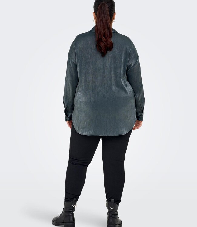 ONLY CARMAKOMA Blouse LINDA Carmakoma BLACK SILVER LUREX