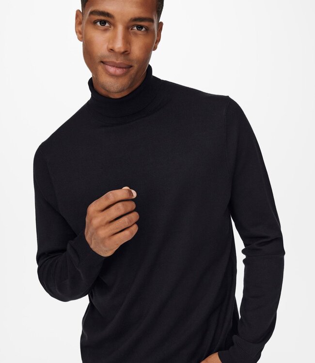 ONLY & SONS Pull SWYLER ROLL NECK  Only & Sons (NOOS) BLACK