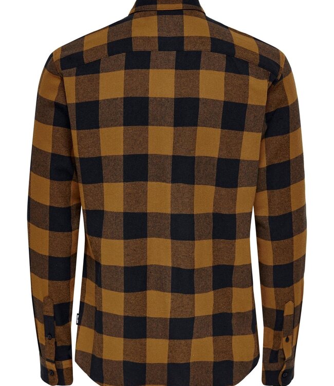 ONLY & SONS Hemd GUDMUND CHECK Only & Sons (NOOS) MONKS ROBE