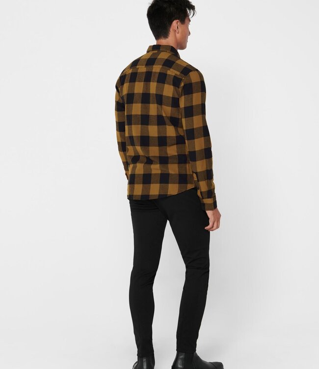 ONLY & SONS Hemd GUDMUND CHECK Only & Sons (NOOS) MONKS ROBE