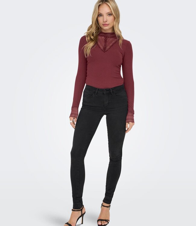 ONLY T-Shirt TILDE Only Dames (NOOS) CHOCOLATE TRUFFLE