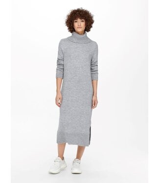 ONLY Kleed BRANDIE ROLLNECK  DRESS only  (NOOS) LIGHT GREY MELANGE