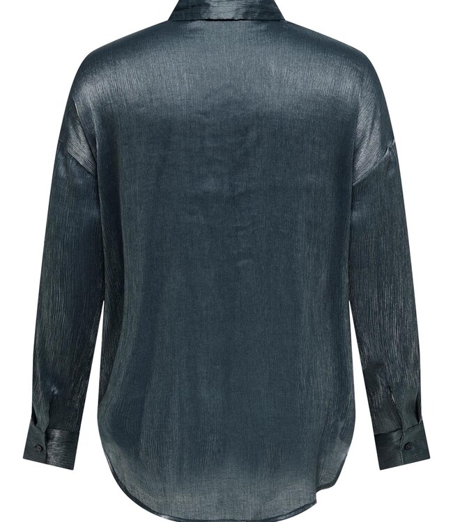 ONLY CARMAKOMA Blouse LINDA Carmakoma BLACK SILVER LUREX