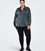 ONLY CARMAKOMA Blouse LINDA Carmakoma BLACK SILVER LUREX