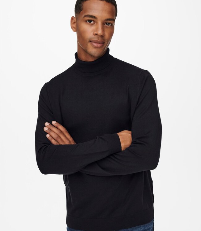 ONLY & SONS Pull SWYLER ROLL NECK  Only & Sons (NOOS) BLACK