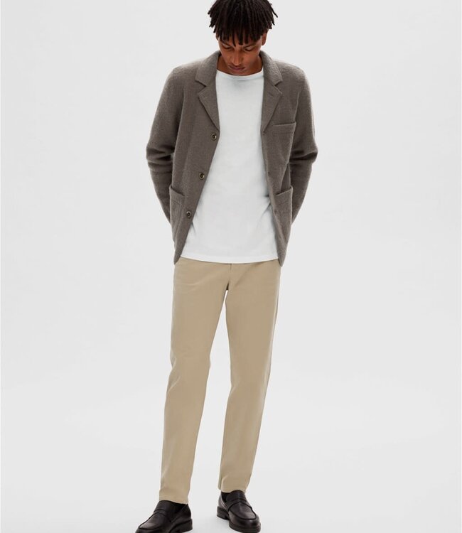 SELECTED HOMME Broek  SLIM-GREG CHINO  Selected Homme (NOOS) CHINCHILLA