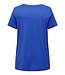 ONLY CARMAKOMA T-shirt V-NECK BONNIE Carmakoma DAZZLING BLUE