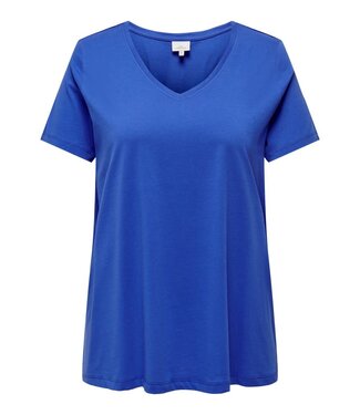 ONLY CARMAKOMA T-shirt V-NECK BONNIE Carmakoma DAZZLING BLUE ONLY CARMAKOMA T-shirt V-NECK BONNIE Carmakoma DAZZLING BLUE