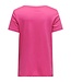 ONLY CARMAKOMA T-shirt V-NECK BONNIE Carmakoma FLAME SCARLET