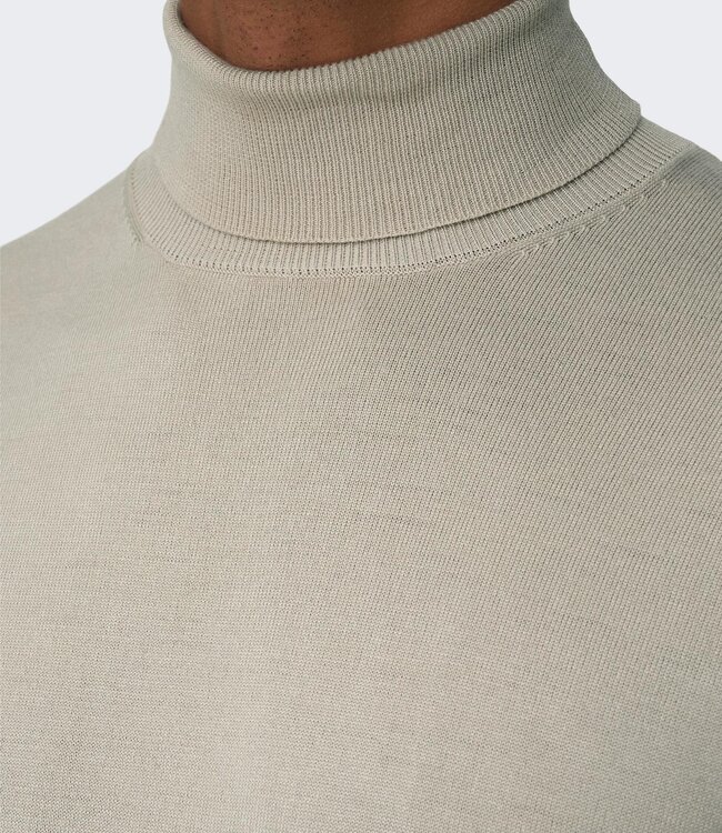 ONLY & SONS Pull SWYLER ROLL NECK  Only & Sons (NOOS) SILVER LINING