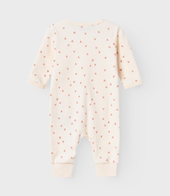 NAME-IT Pyama HEARTS NAME-IT BABY BUTERCREAM  (NOOS) Girls