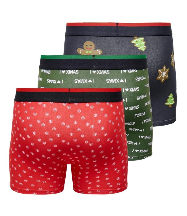 ONLY & SONS Boxer X-MAS  3 PACK Only & Sons ADRENALINE RUSH