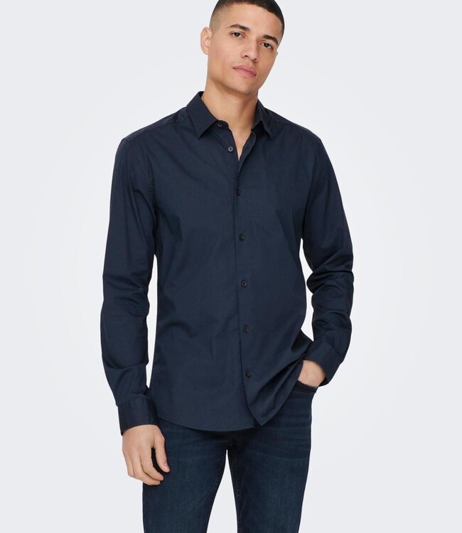 ONLY & SONS Hemd ANDY SLIM Only & Sons (NOOS) DARK NAVY